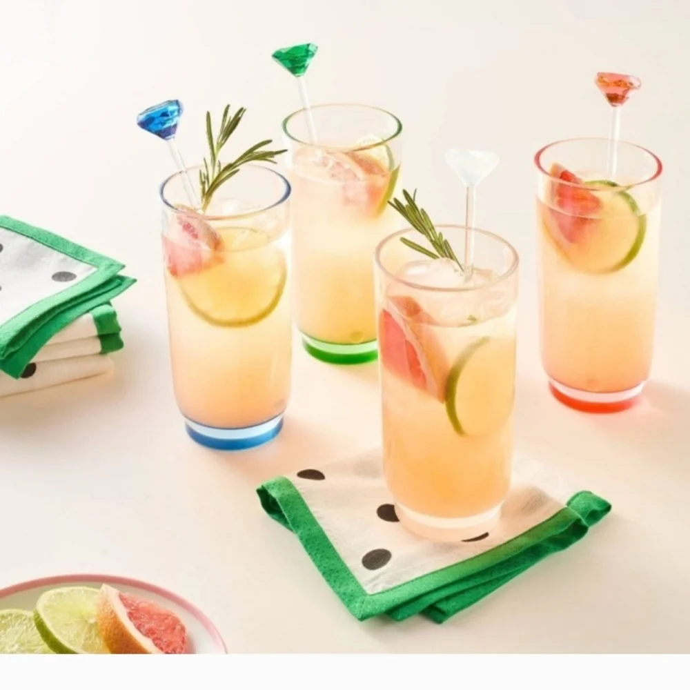 Kate Spade X Target 4 PC Highball Tumbler Set NIB